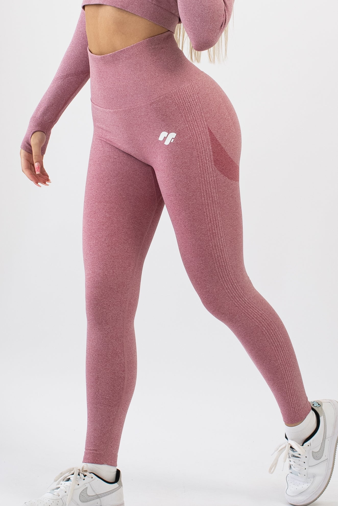 V3 Pink Marl Define Seamless Scrunch Leggings – IT LOOKS FIT