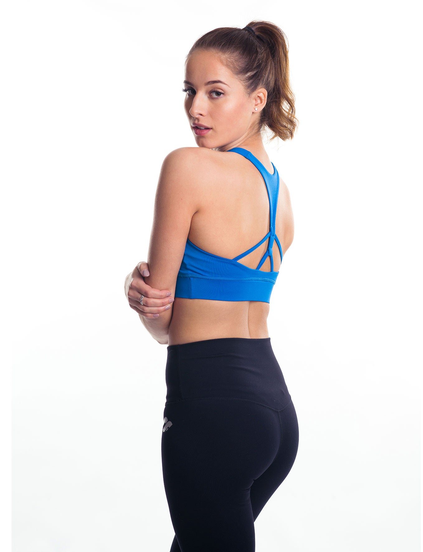 Xersion High Impact Racing Blue Sports Bra Medium - $23 New With Tags -  From Tiffany